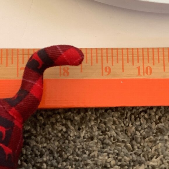 Victorias Secret PINK Plaid Plush Dog Red Black Checkered Stuffed Animal 8.5"x6" - Picture 7 of 8